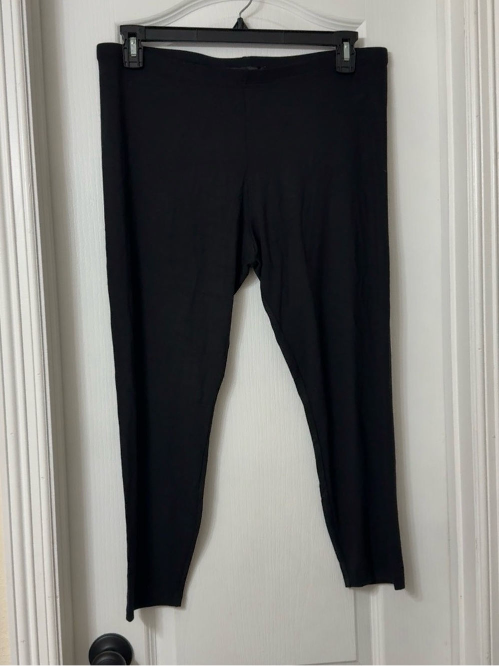 White House Black Market "The Legging" Solid Black Full Length Regular Size XL